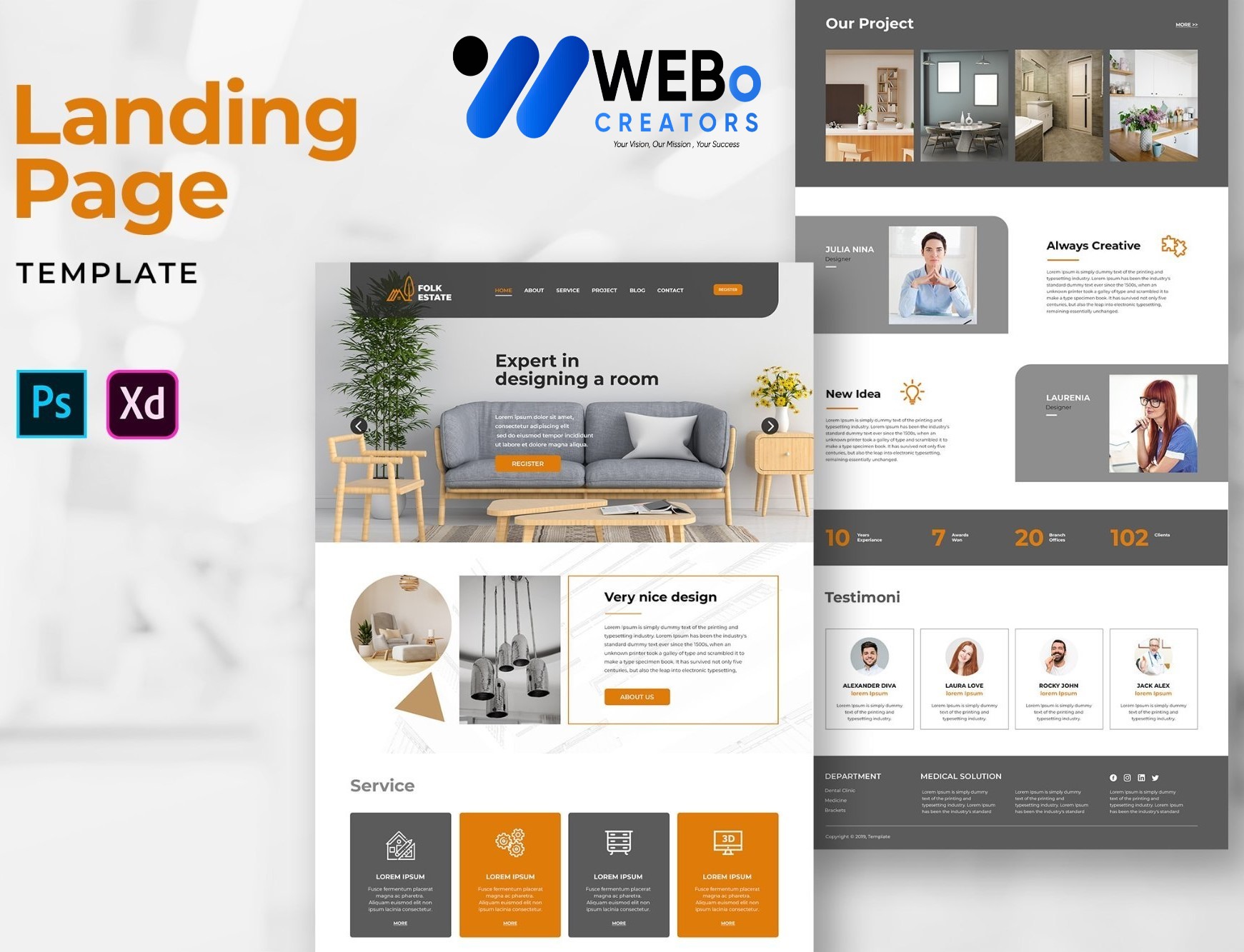 Creative Landing Page Designs, Themes, Graphic Elements for Alexandria ,VA Businesses 2026