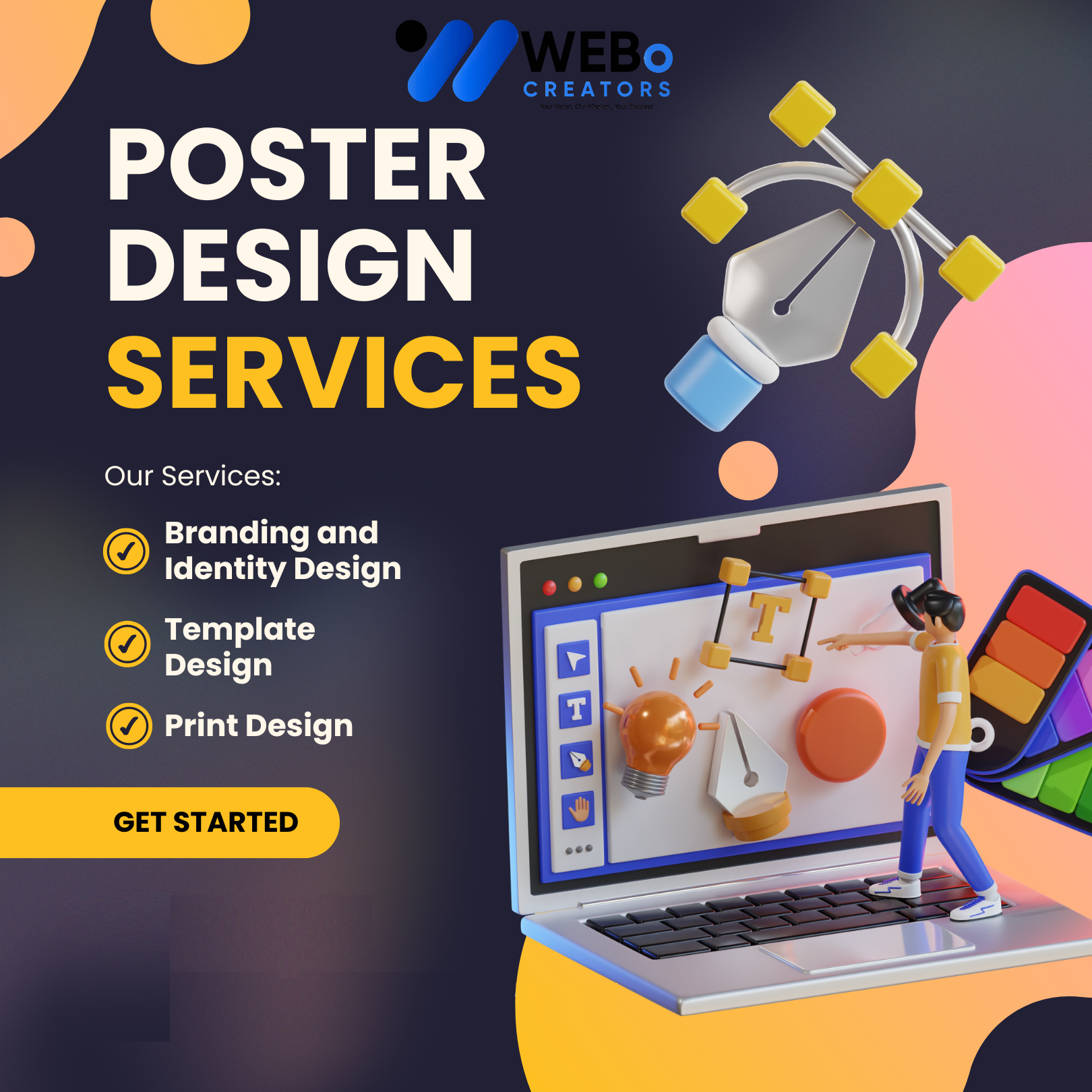 Poster Design Service | Get Powerful Advertising Poster in Alexandria ,VA for Business and Events